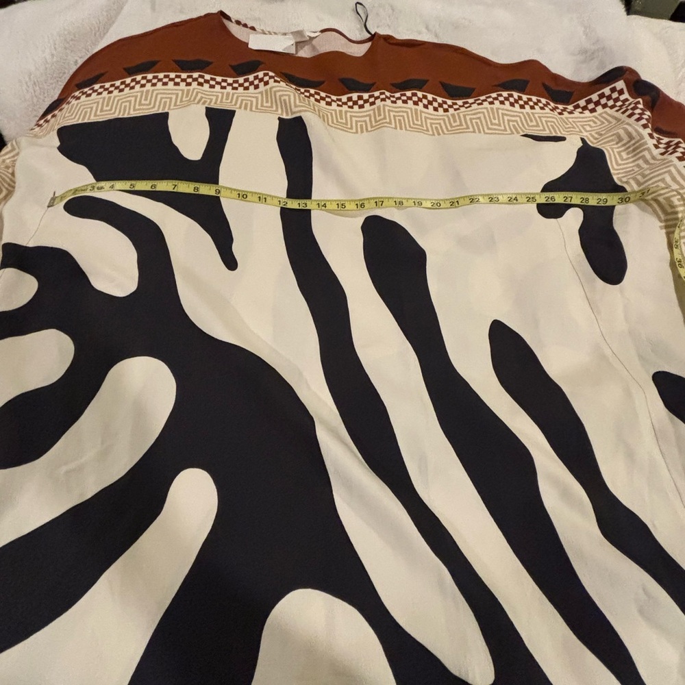 Viral H&M Limited Edition Printed Kaftan Dress (Rust red/Patterned) Sz Large - Picture 10 of 10